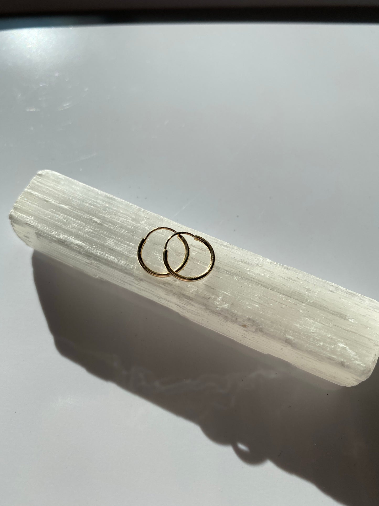Solid Gold Hoops